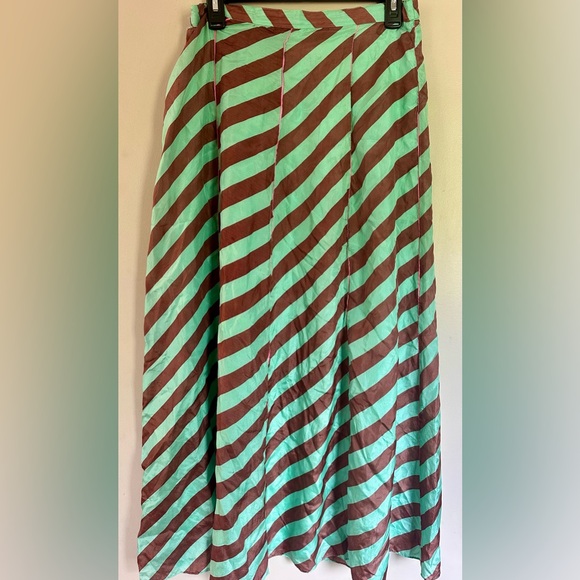 Anthropologie Mint/Brown Terra Skirt by Anupamaa Size M - Picture 3 of 4
